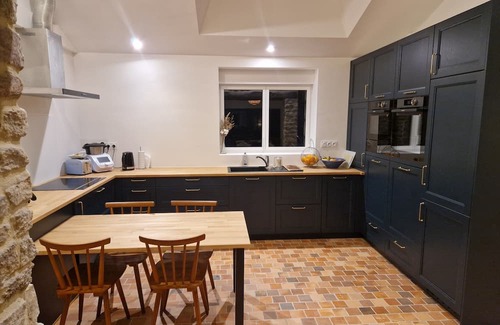 Plescop Cabaña | Cottage du Golfe - 2 Lodgings - 18 persons - Indoor swimming pool