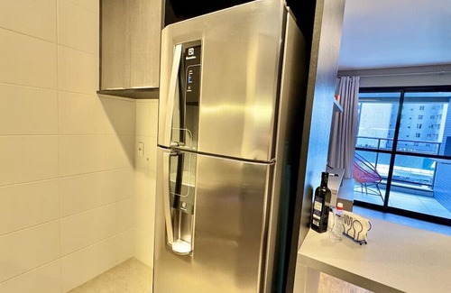 Campina do Siqueira Apartamento | 1 bedroom, balcony and barbecue next to Barigui