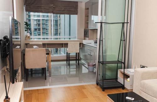Makkasan Apartamento | 1BR Luxury Condo Central Asoke Sky Pool & Gym
