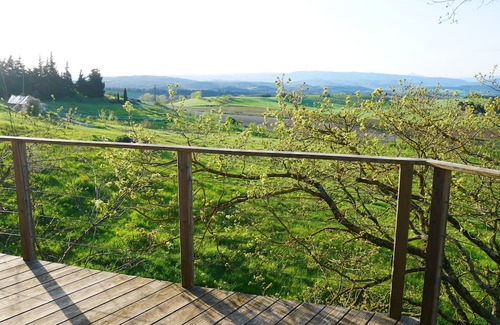 Villarzel-du-Razes Cabina | Wake up to stunning views of the Pyrenees from our cosy glamping forge.