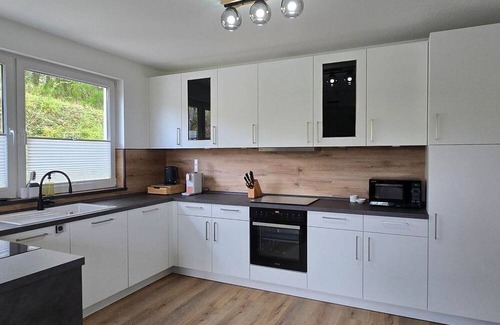 Herresbach Apartamento | PANORAMA-Lodge bath/WC, up to 5 persons - RINGZEIT-Lodge