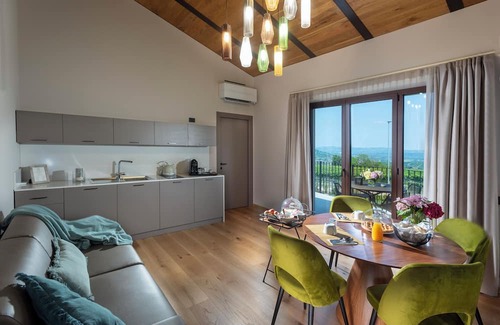 Castagnito Cama Y Desayuno | Large Deluxe Suite 101 with terrace - Relais PQlin & Winery.