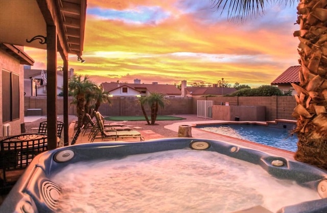Backyard Playground! Golf | Sport Court & Hot Tub!