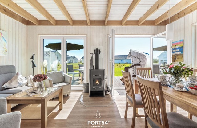 Nordstern - infrared sauna, bathtub, fireplace, shower, terrace, beach chair, barbecue