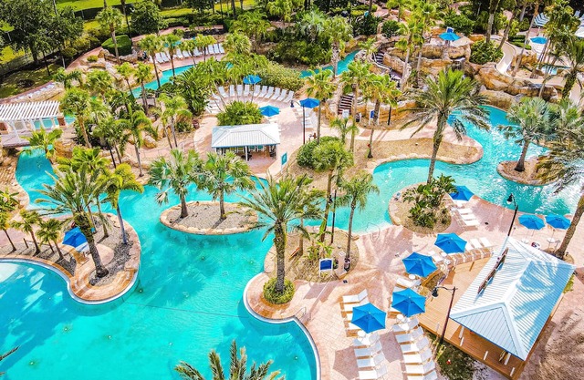 Modern Condo with Large Outdoor Patio. Reunion Resort Water Park Access near Disney at Spectrum Resort Orlando by Rentyl – B15 #145