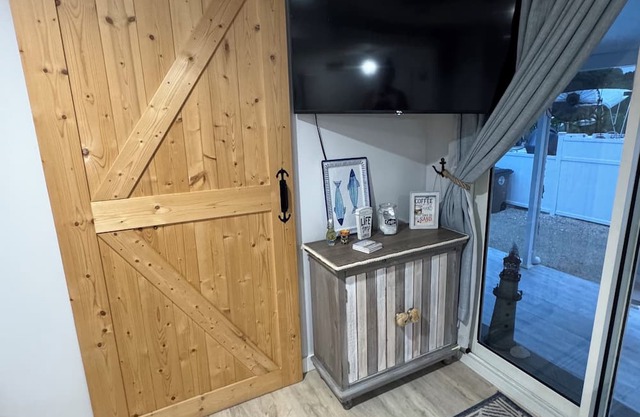 Anchor by the SeanBeautiful renovated camper with a fresh coastal design