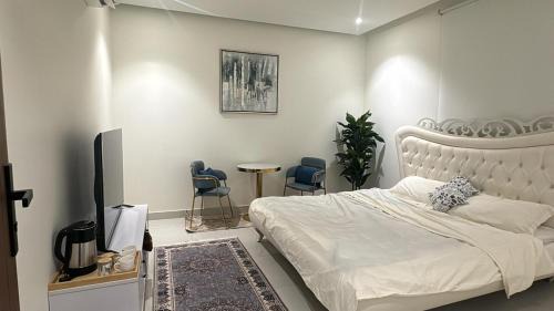 Elegant studio with 4K screen استديو انيق بشاشة 4K مع دخول ذاتي