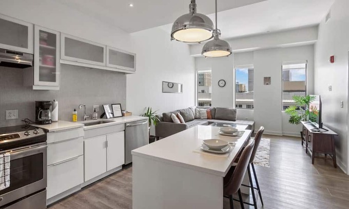 Downtown Kansas City Apartamento | ✪ 20th Floor Views Beautiful Modern 1 bed ✪