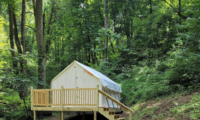 Gatlinburg - Pigeon Forge Alquiler De RV | Tentrr Signature Site - HAPPY HOLLOW HIDEAWAYS HALFWAY THERE