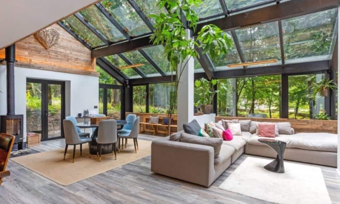 Tickenham Casa | 5* Luxury Eco Woodland Retreat Sleeps 12 Hot Tub Sauna Bar Games Room