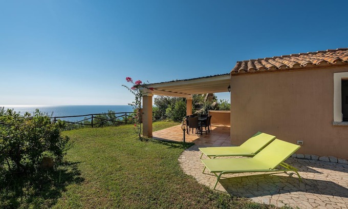 Costa Rei Casa | 'Villa Susanna n9' with Sea & Mountain View, Shared Pool, Terrace, Garden & A/C