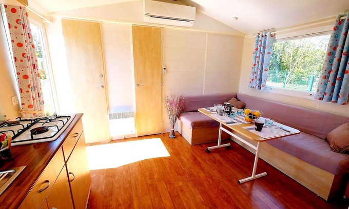 Sigean Casa | MOBILE HOME Conditioning, Small Price and close any activity! Family Camping
