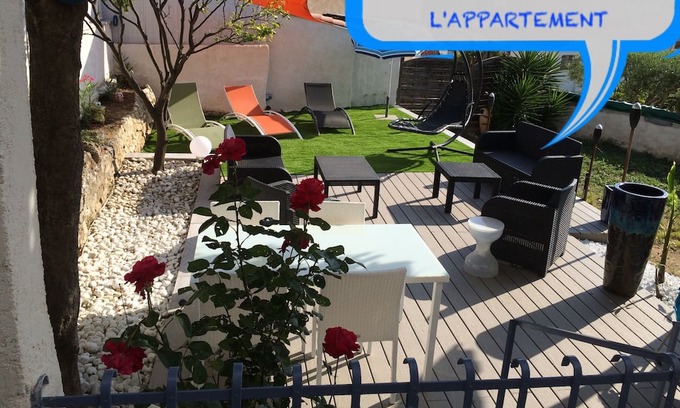 Antibes Apartamento | ANTIBES 3 STAR APARTMENT AIR CONDITIONING 2 BEDROOMS TERRACE GARDEN PARKING