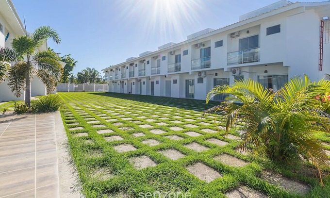 Coroa Vermelha Apartamento | Elegant Duplex w Sw. Pool 280m fr the Beach Prm007