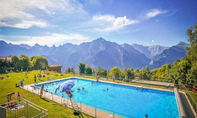 Nendaz Apartamento | Pleasant Apartment With Sauna