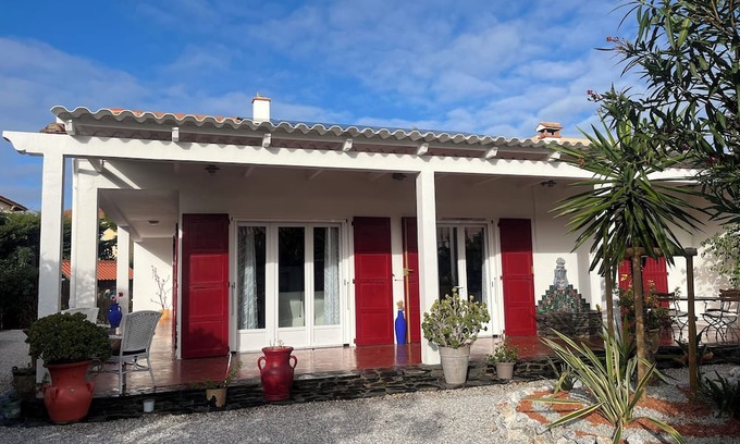 Saint-Cyprien Plage Casa | 4-sided single-storey villa on 600 m² plot. Beach 80 meters away.
