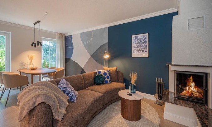 Zinnowitz Apartamento | Quartier am Kirchberg - 02 - quiet residential complex with conservatory and fireplace