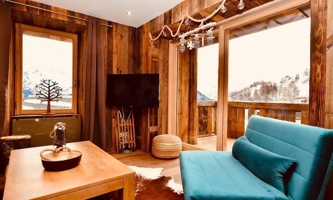 Huez-en-Oisans Apartamento | Charming appartment with nice balcony and great view - Huez - Chalet K2