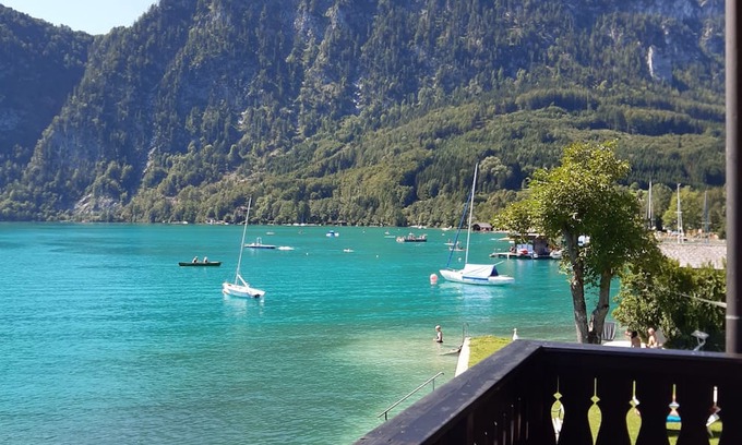 Unterach am Attersee Apartamento | Basic garden apartment - Seehaus Unterach