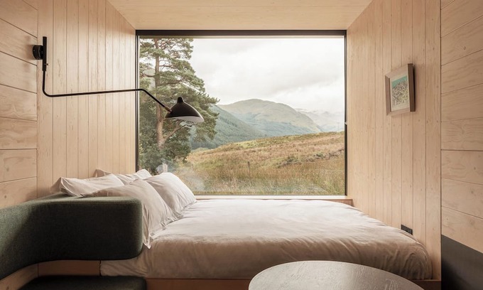 Lochearnhead Cabina | Modern cabin in the woods near Balquhidder
