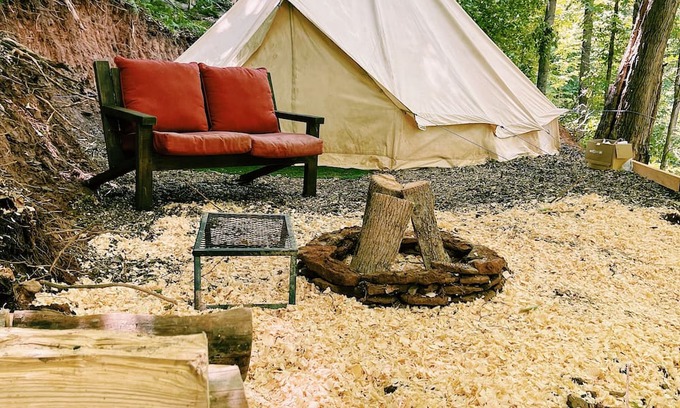 Shinglehouse Alquiler De RV | Glamping Tent in Port Allegany