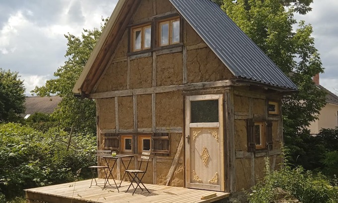 Kletzin Cabina | Tiny-house aus Holz und Lehm mit Eigenem Gartenbereich