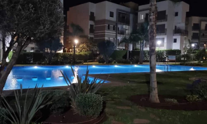 Bouskoura Casa | Cozy Green Hill family-friendly apartment w/ Swimming Pool