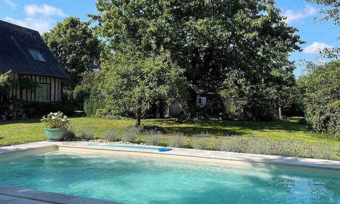 Vatteville La Rue Casa | Longère Normande, Piscine chauffée - 9 voyageurs