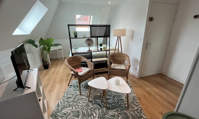 Saint-Quentin Apartamento | Le Jungle,studio Agréable Dans Copropriété Calme, Entièrement Meublé et Aménagé