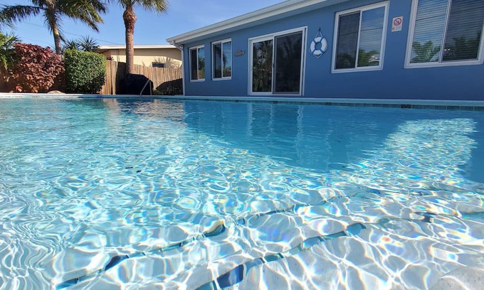 Seacoast Shores Casa | Beach Dream Home w/Large Heated Pool!