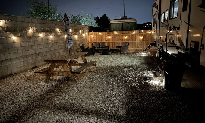 Desert View Village Casa | Private Cozy Desert Hills 2 BDRM 1.5 BTH RV Stay Mountain Views