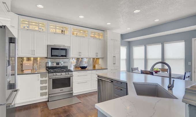 Gleneagle Casa | Gleneagle's Nest: Luxury Home with VIEWS of USAFA & Pikes Peak!