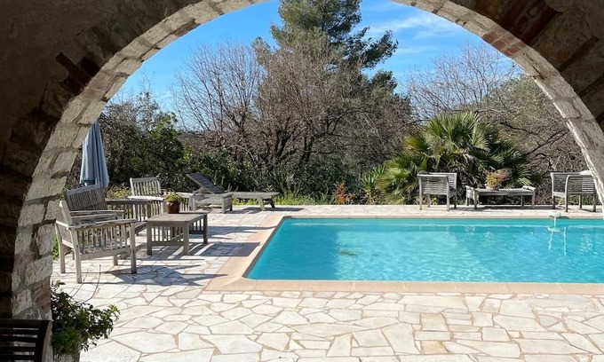 Les Maillans Otro | Villa Charme Provencal, Piscine,situation Dominante, Verdure,calme,serenite