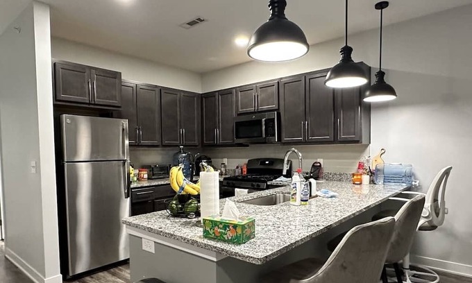 Elkhart Apartamento | Cozy Modern1-bedroom apartment in enchanting Elkhart with AC, WiFi, Riverview