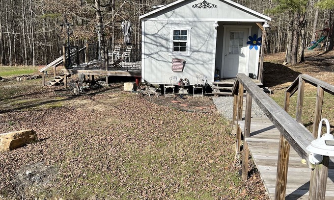 Jones Mills Casa | Very private studio with a deck overlooking the pond.