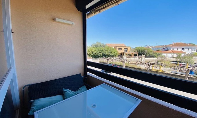 Le Grau-Du-Roi Apartamento | Superbe T4 au Boucanet, Plage, Climatisation, 3 Chambres.