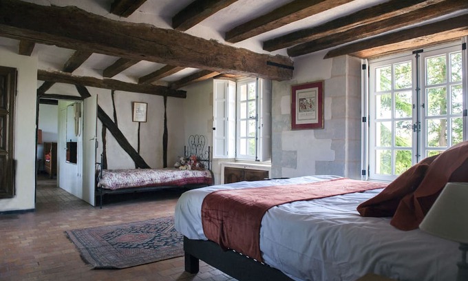 Le Plessis-Grammoire Casa | Manoir XVI Dans un Lieu Ressourçant de Biodiversité et Piscine Proche D'angers
