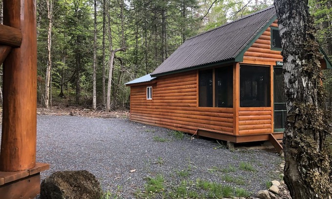 Masardis Cabina | Nice little log style cabin located on the aroostook river