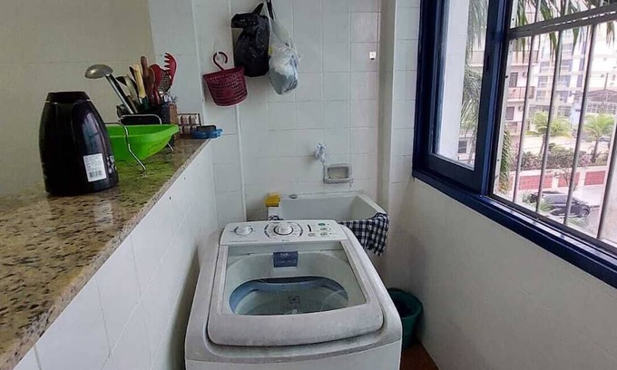 Jardim Praiano Apartamento | Apartamento na Praia da Enseada Guarujá, Acomoda até 10 Pessoas