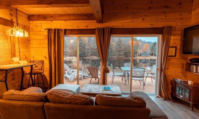 Pointe-au-Chene Chalet De Esquí | Refuge | SPA Privé | Bord du lac