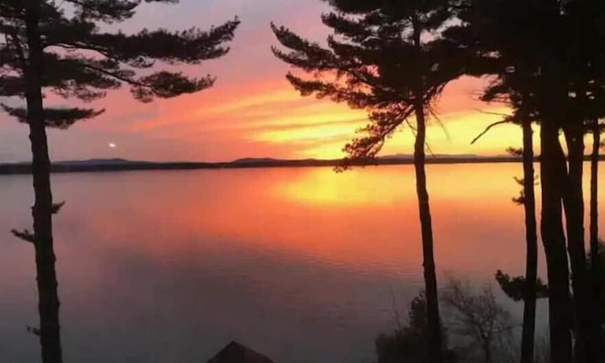 South Casco Casa | Gorgeous Sebago Lake with boathouse