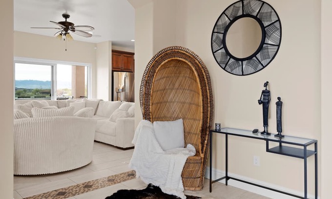 Sunrise Desert Vistas Casa | 4BR Desert Home w/ Wide Yard + Panoramic Views