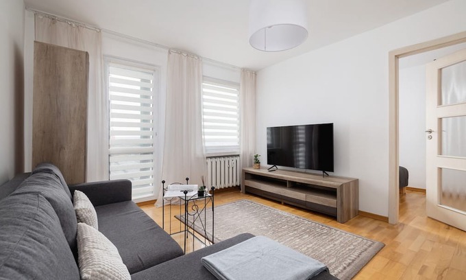Katowice Apartamento | Grey Apartment in Katowice by Renters