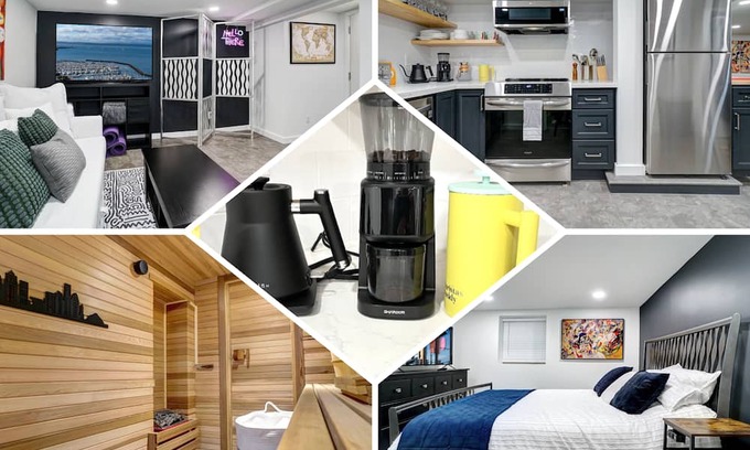 Loyal Heights Apartamento | Escape Seattle's Rain - Ballard Contemporary Flat w/Hot Sauna & EV Charger