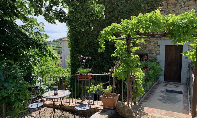 Saint-Sauveur-de-Cruzieres Cabaña | Le FLEURISTE with TERRACE AND SHARED BARBECUE/PISCINE