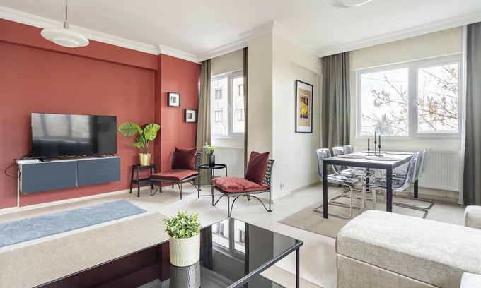 Bostanci Apartamento | Missafir Modern Flat with Balcony on Bagdat Street