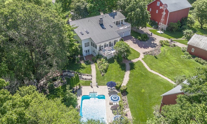Dixon Casa | Urban Escape: 20-Acre Modern Farmhouse with Pool, Ponds & Nature Trail