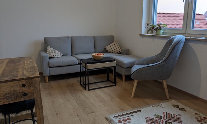 Bechhofen Apartamento | Holiday Apartment "Seenlandliebe - Sonnenschein" with Balcony & Shared Garden