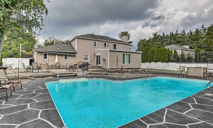 Adelphia Casa | Jersey Home with Private In-Ground Pool and Hot Tub!