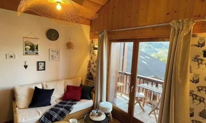 Saint-Gervais-les-Bains Apartamento | Le Nid St-Gervais - Charming duplex with mountain view